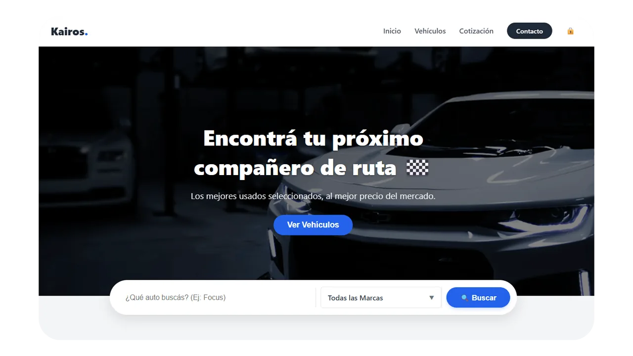 Concesionaria Web: catálogo autogestionable desarrollado por Kairos
